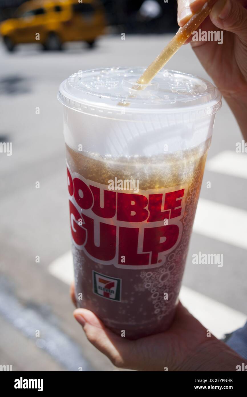 A 64 ounce Double Gulp from a 7-Eleven store in New York on Thursday, May  31, 2012. The Wildlife Conservation Society is starting a a campaign called  Give a Sip meant to