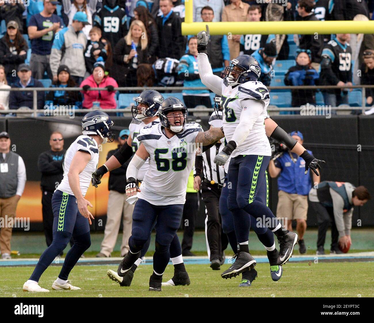 November 25, 2018 - Charlotte, North Carolina, U.S. - November 25, 2018 -  Duane BROWN (76) plays against the Carolina Panthers at Bank Of America  Stadium in Charlotte, NC. The Panthers lose