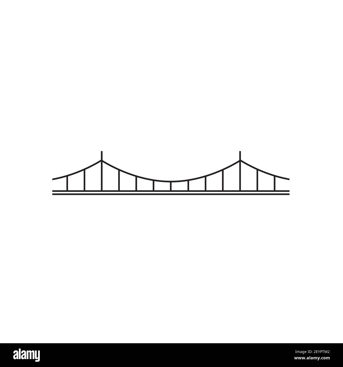 bridge simple design vector illustration Stock Vector