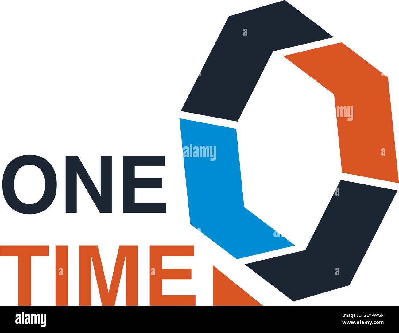 One time abstract vector sign. Creative vector badge for any company ...