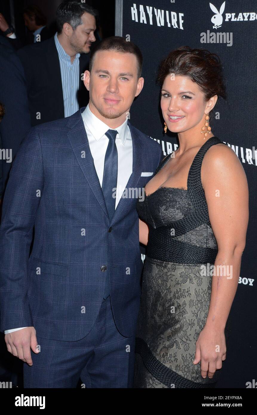Channing Tatum and Gina Carano. 5 January 2012, Los Angeles, California. Haywire Los Angeles