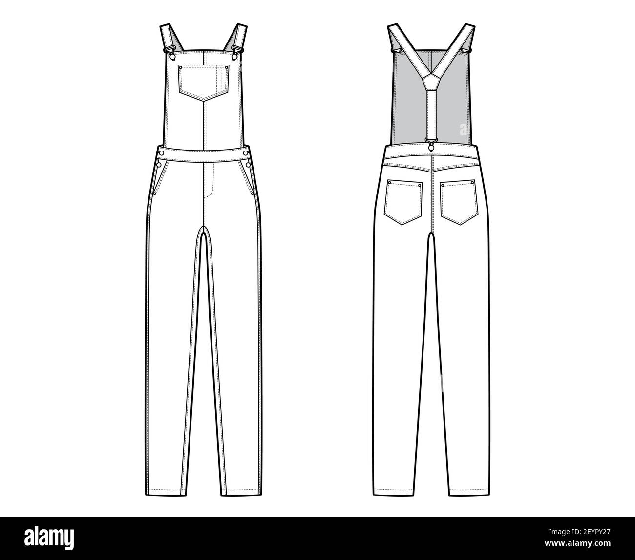 Dungaree Denim overall jumpsuit 