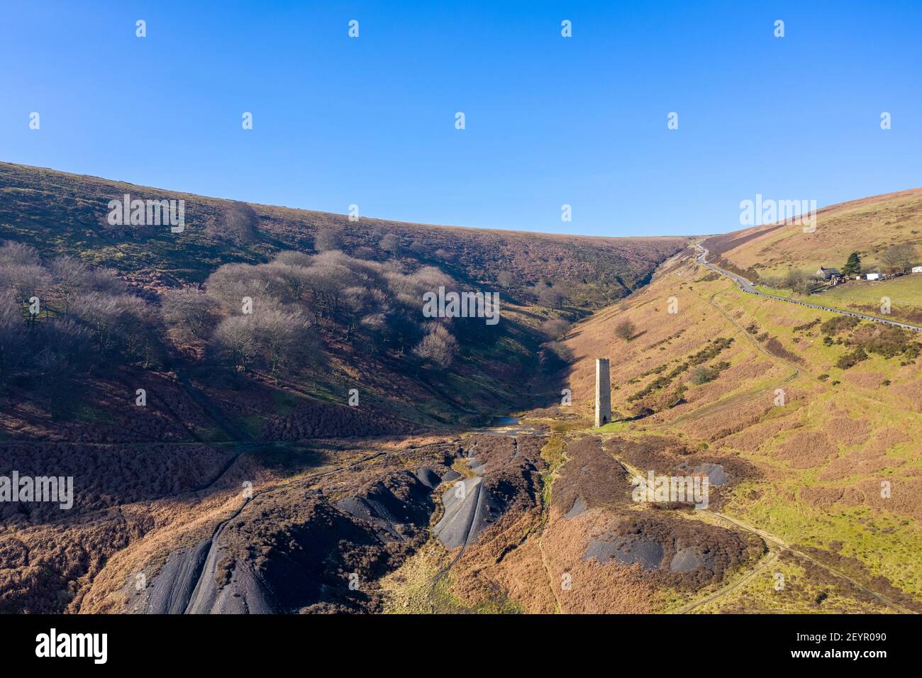 Abersychan chimney an old building left over from the Welsh Industrial