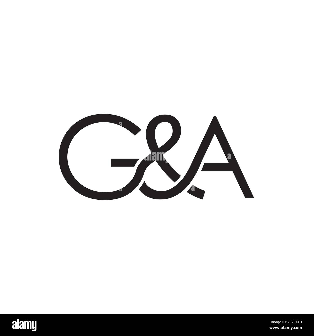 G & A combined letters logo design vector Stock Vector Image & Art - Alamy