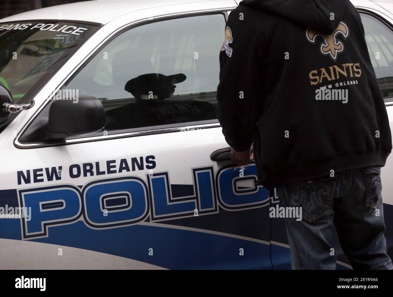 03 February 12 New Orleans Louisiana New Orleans Police Department Nopd Livery On A Patrol Car In The French Quarter Photo Credit Charlie Varley Sipa Usa Stock Photo Alamy