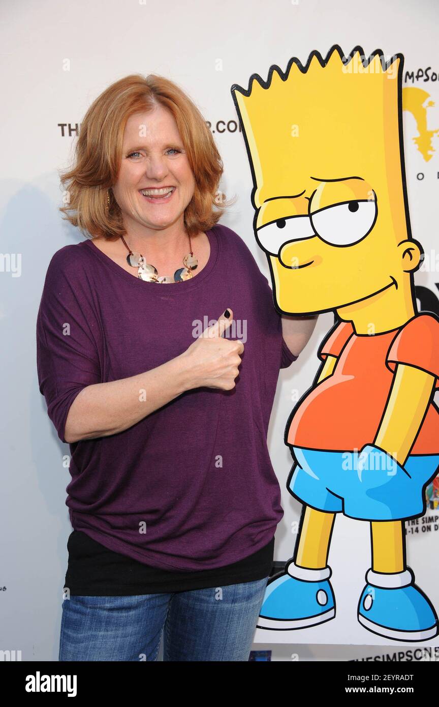 Nancy Cartwright With Bart Simpson 8 February 2012 Hollywood 