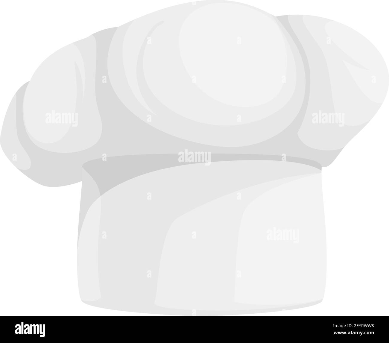 Chef hat isolated cooks cap. Vector white toque blanche, cookers original headwear Stock Vector