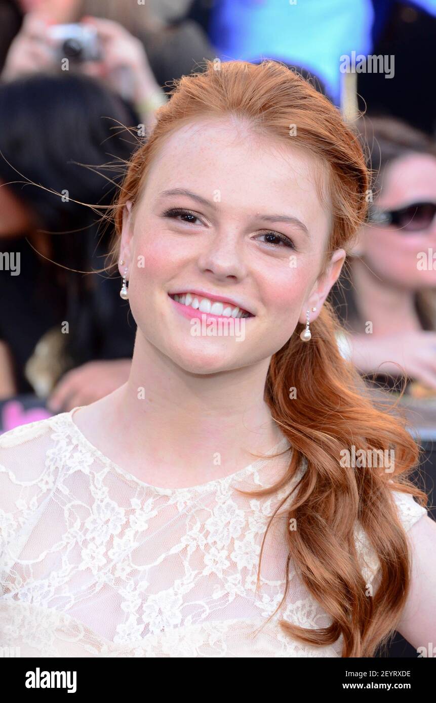 Annie Thurman. 12 March 2012, Los Angeles, California. 'The Hunger Games'  World Premiere held at Nokia Theatre L.A. Live. Photo Credit: Giulio  Marcocchi/Sipa USA Stock Photo - Alamy