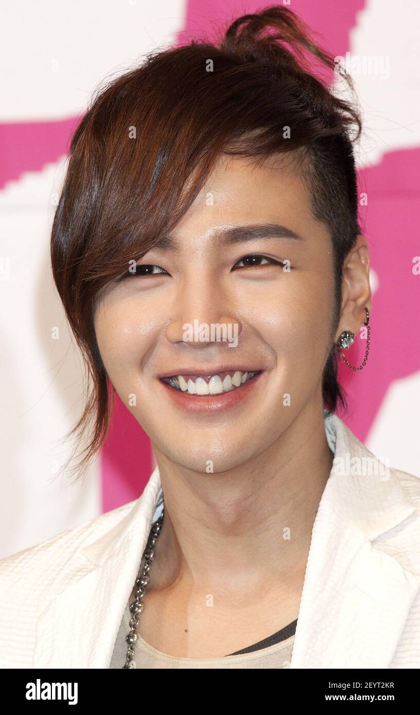 22 March 2012 - Seoul, South Korea - South Korean actor Jang Geun-Suk  attends a press conference for the KBS 2TV Monday & Tuesday melodrama "Love  Rain" during a premieres at Lotte