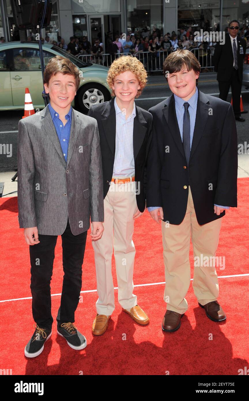 Skyler Gisondo, Lance Chantiles Wertz and Robert Capron. 7 April 2012