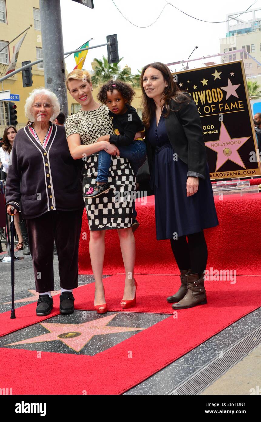 Scarlett Johansson and Family. 2 May 2012, Hollywood, California