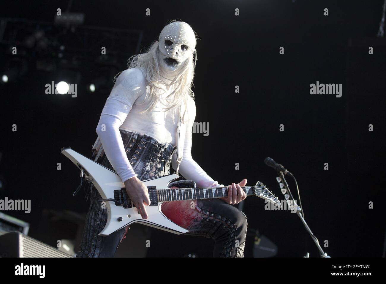 26 May 2012 - Lisbon, Portugal - Limp Bizkit guitarist Wes Borland  preforming on the second day of