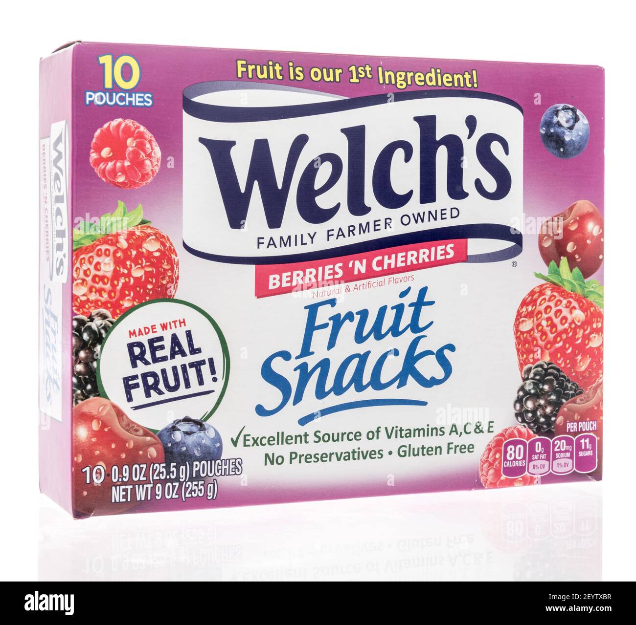 Winneconne, WI 17 February 2021 A package of Welches berries n