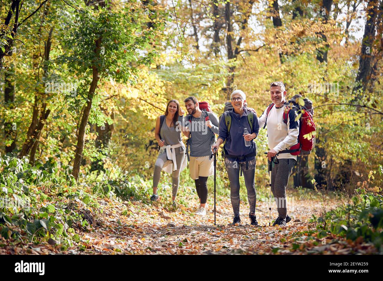 Two man hiking on beautiful hi-res stock photography and images - Alamy