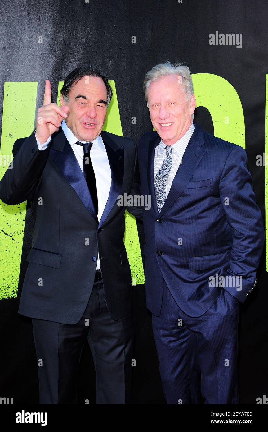 Oliver Stone and James Woods. 25 June, 2012, Westwood, California.  'Savages' Los Angeles Premiere held at Mann Village Theatre. Photo Credit:  Giulio Marcocchi/Sipa USA Stock Photo - Alamy
