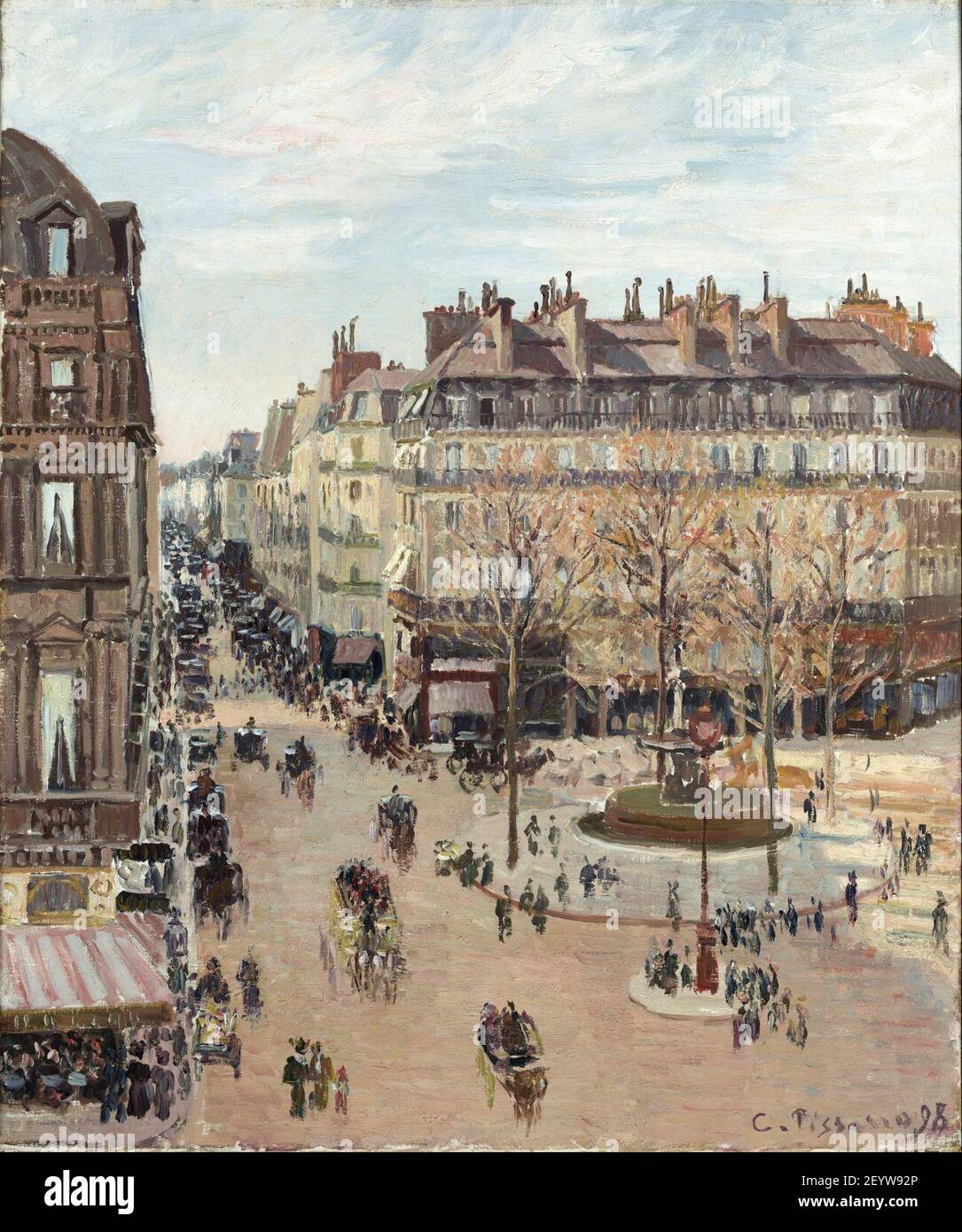 Camille Pissarro La rue SaintHonoré (1898 Stock Photo Alamy