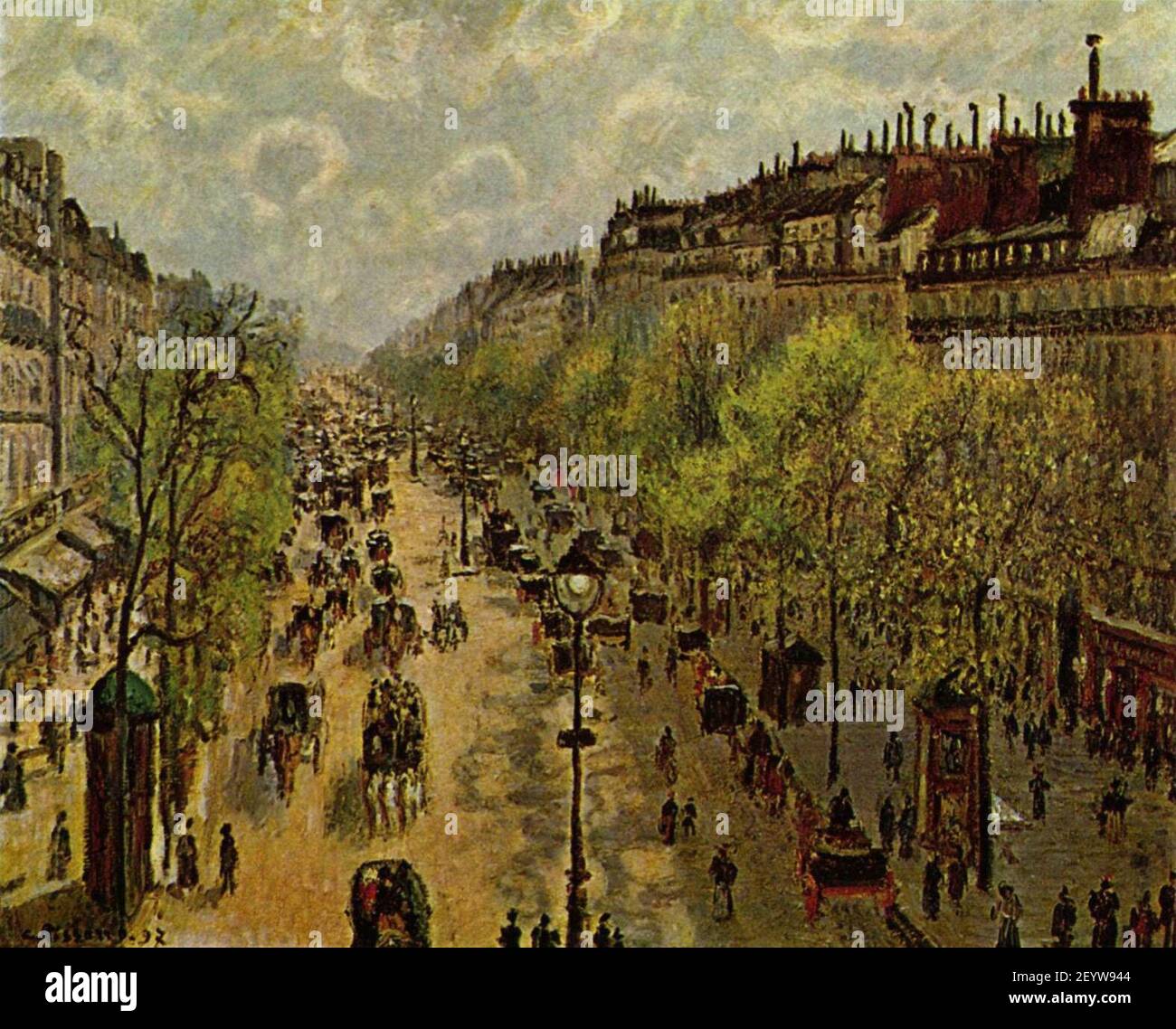 Camille Pissarro - Boulevard Montmartre, printemps Stock Photo