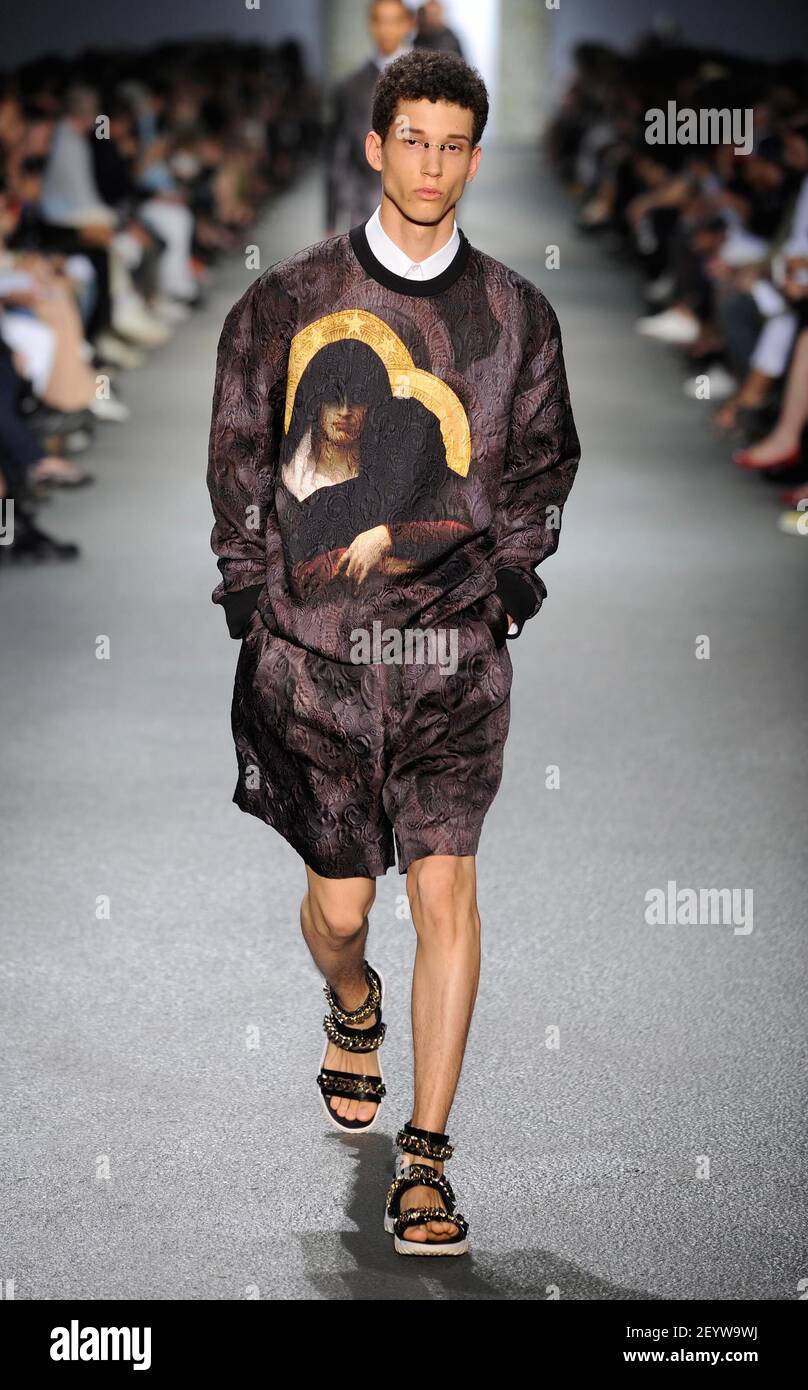 29 June 2012 - Paris, France - Model walks the runway at the Givenchy Men  Spring 2013 show in Paris on Friday, June 29, 2012. Photo Credit:  Gruber/Fashion Wire Daily/Sipa USA Stock Photo - Alamy