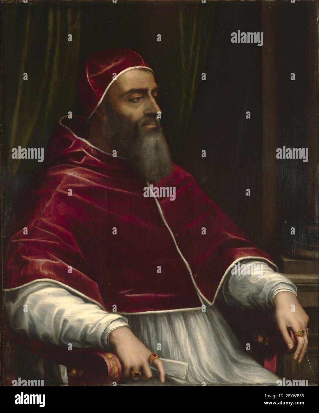 El papa Clemente VII, por Sebastiano del Piombo. Stock Photo