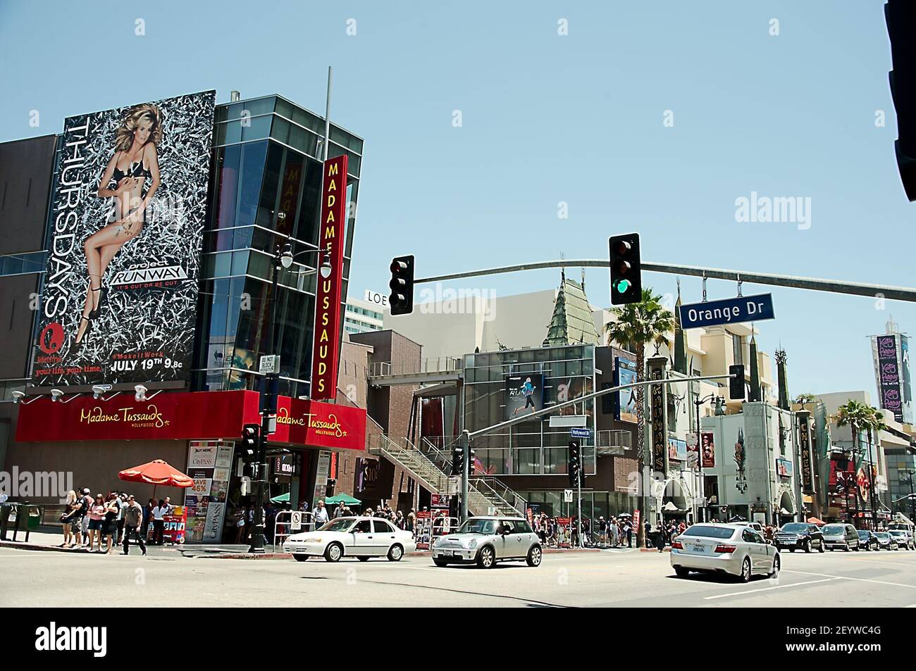 7 July, 2012, Hollywood, California. Heidi Klum Billboard on Hollywood