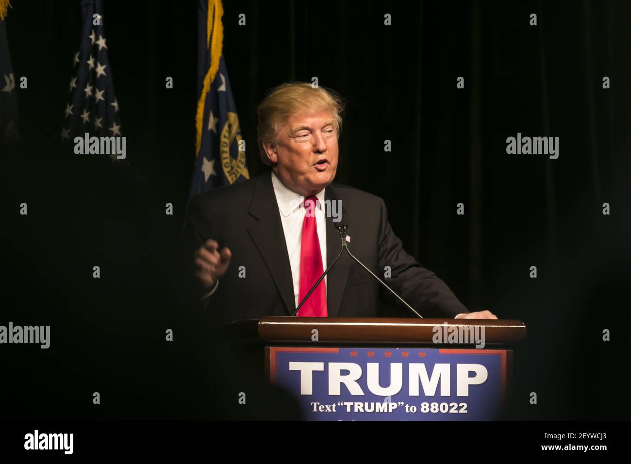 NEWS: FEB 21 Donald Trump Rally Stock Photo - Alamy