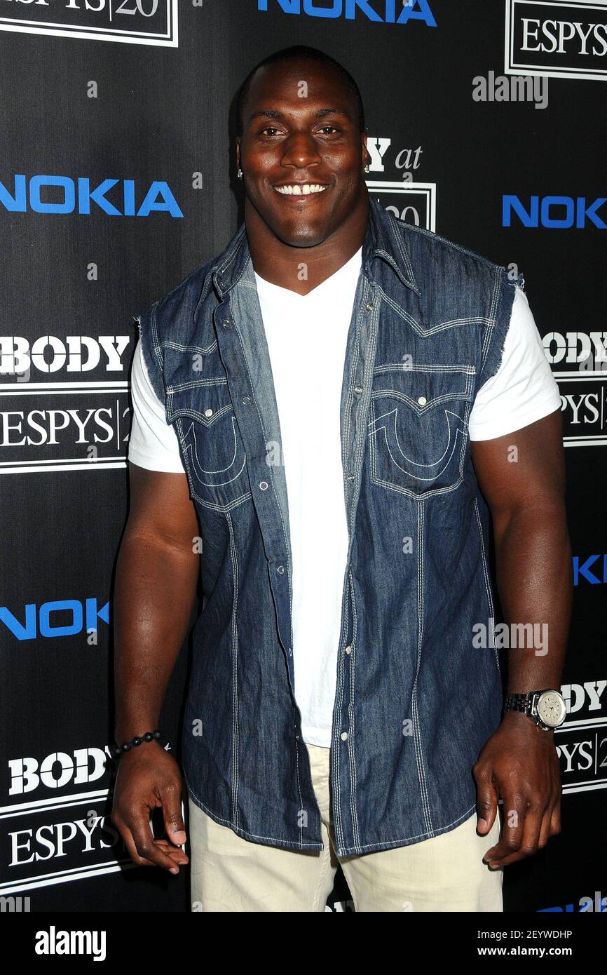 10 July 2012 - Los Angeles, California - Takeo Spikes. 4th Annual ESPN Body  Issue Pre-ESPYS Party held at The Belasco Theater. Photo Credit: Byron  Purvis/AdMedia/Sipa USA Stock Photo - Alamy