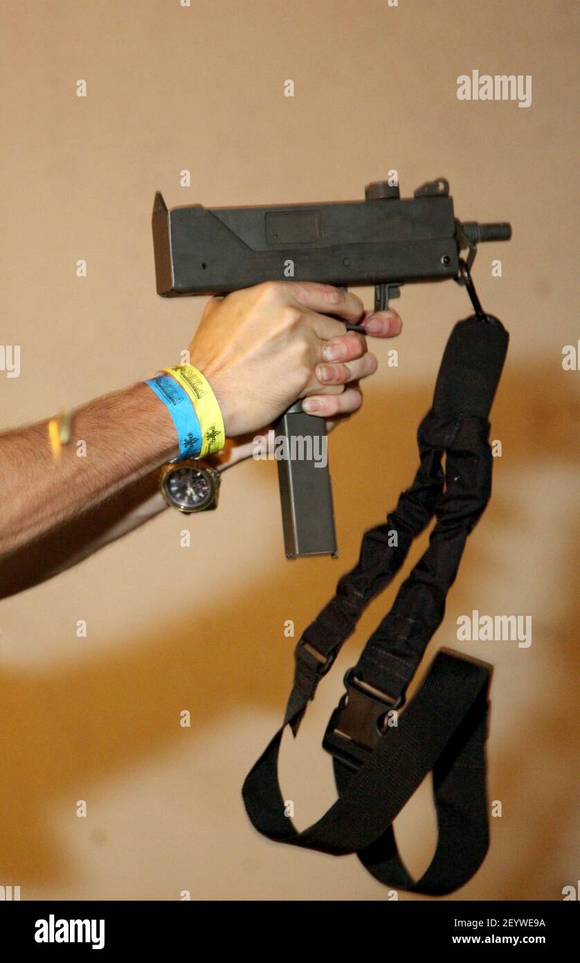 12 July 2012 Southern Louisiana, USA Firearms in America. A 9mm Ingram M10A1, otherwise