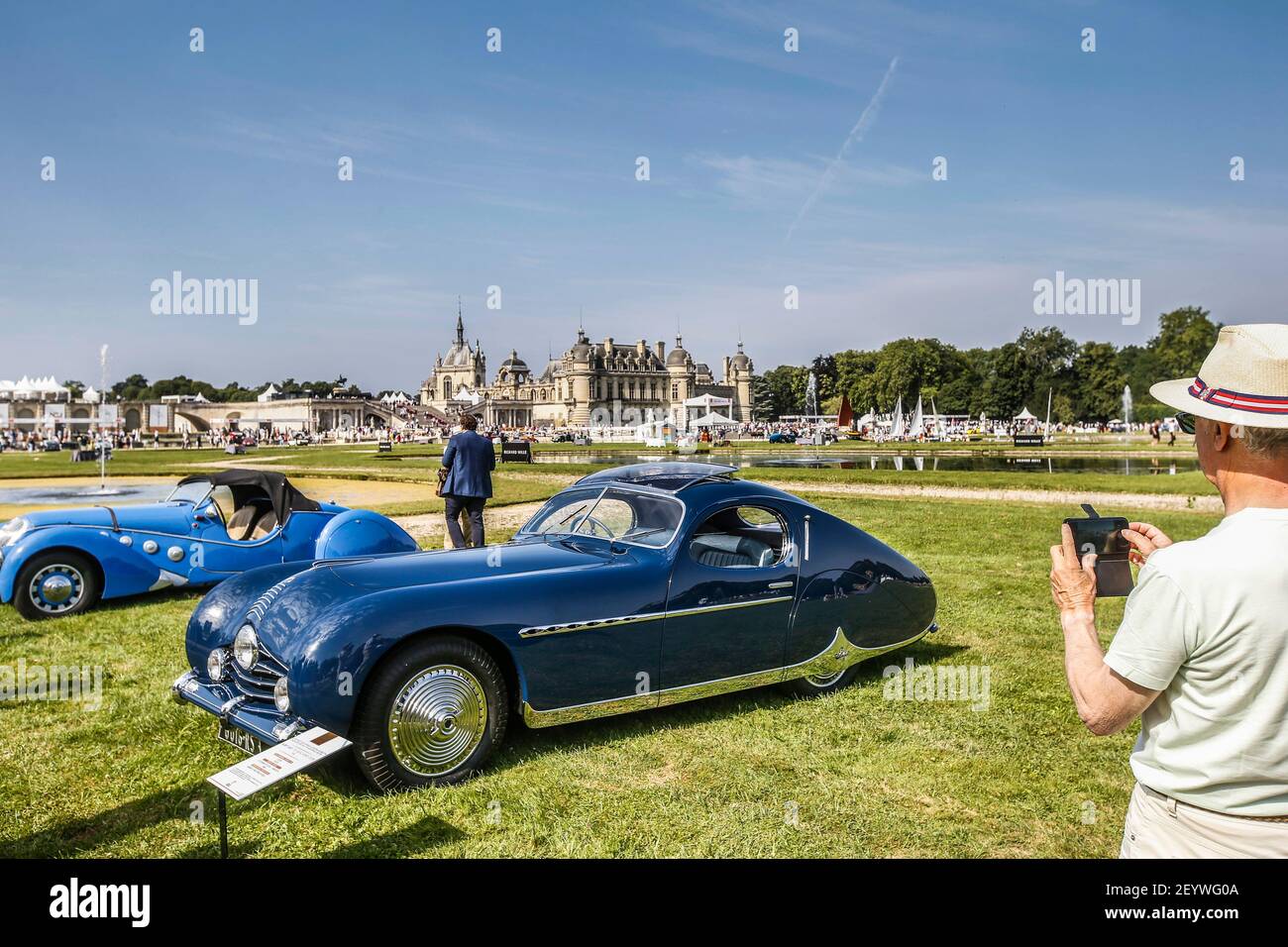 TALBOT LAGO T26 Grand Sport 1946 AMBIANCE during the Chantilly Art & Elegance Richard Mille 2019 at Chantilly, june 29 to 30 , France - Photo Jean Michel Le Meur / DPPI Stock Photo