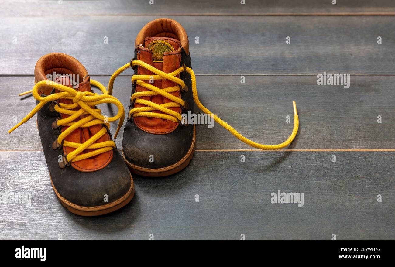 Leather lacing hi-res stock photography and images - Alamy