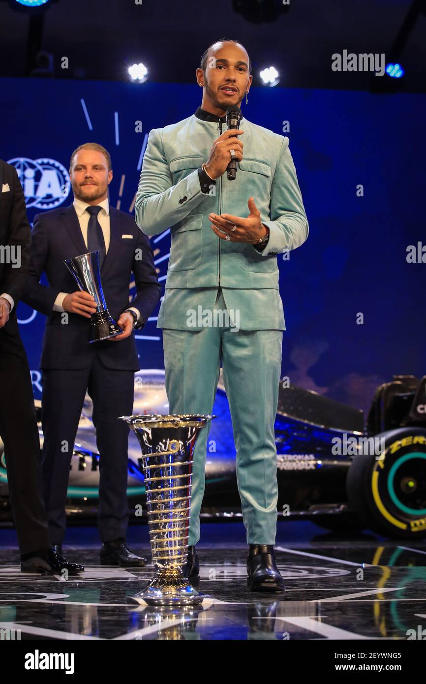 Lewis Hamilton portrait during the FIA Prize Giving at Carrousel du Louvre Paris december 8 2019 Photo Gregory Lenormand DPPI Stock Photo Alamy