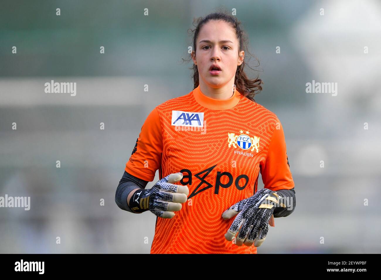 Lugano, Switzerland. 06th Mar, 2021. Riana Fischer (#14 FC Zuerich) during  the Axa Womens Super League match between FC Lugano and FC Zuerich at  Cornaredo Stadium in Lugano, Switzerland Credit: SPP Sport