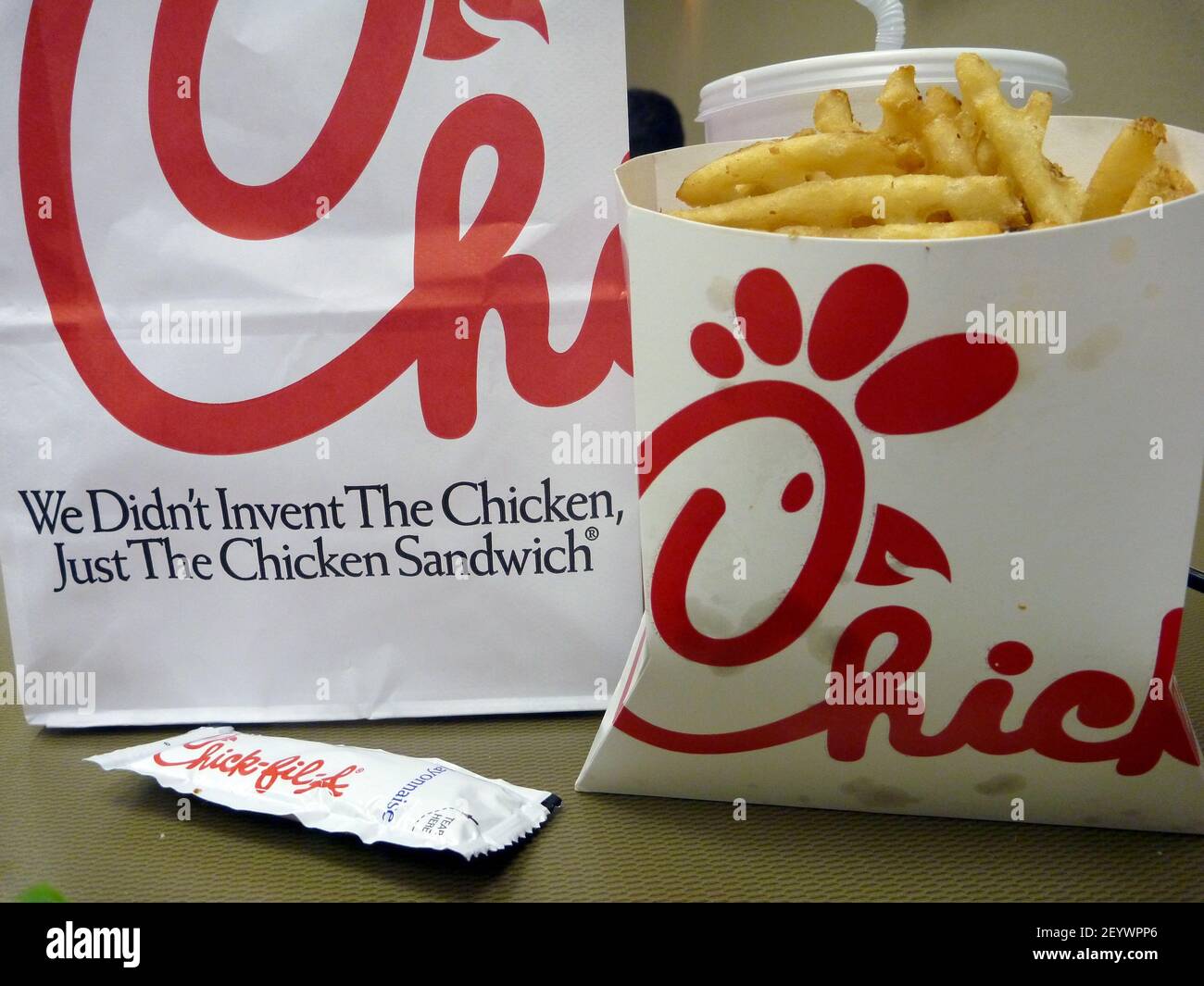 01 August 2012. Metairie, Louisiana, USA. A Spicy Chicken sandwich and ...