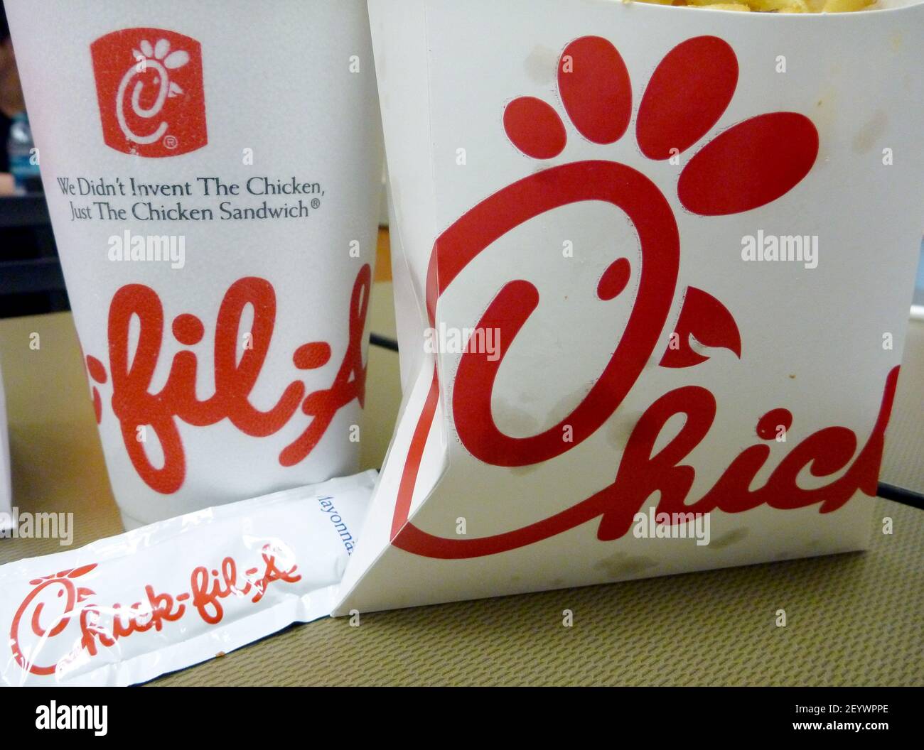 01 August 2012. Metairie, Louisiana, USA. A Spicy Chicken sandwich and ...