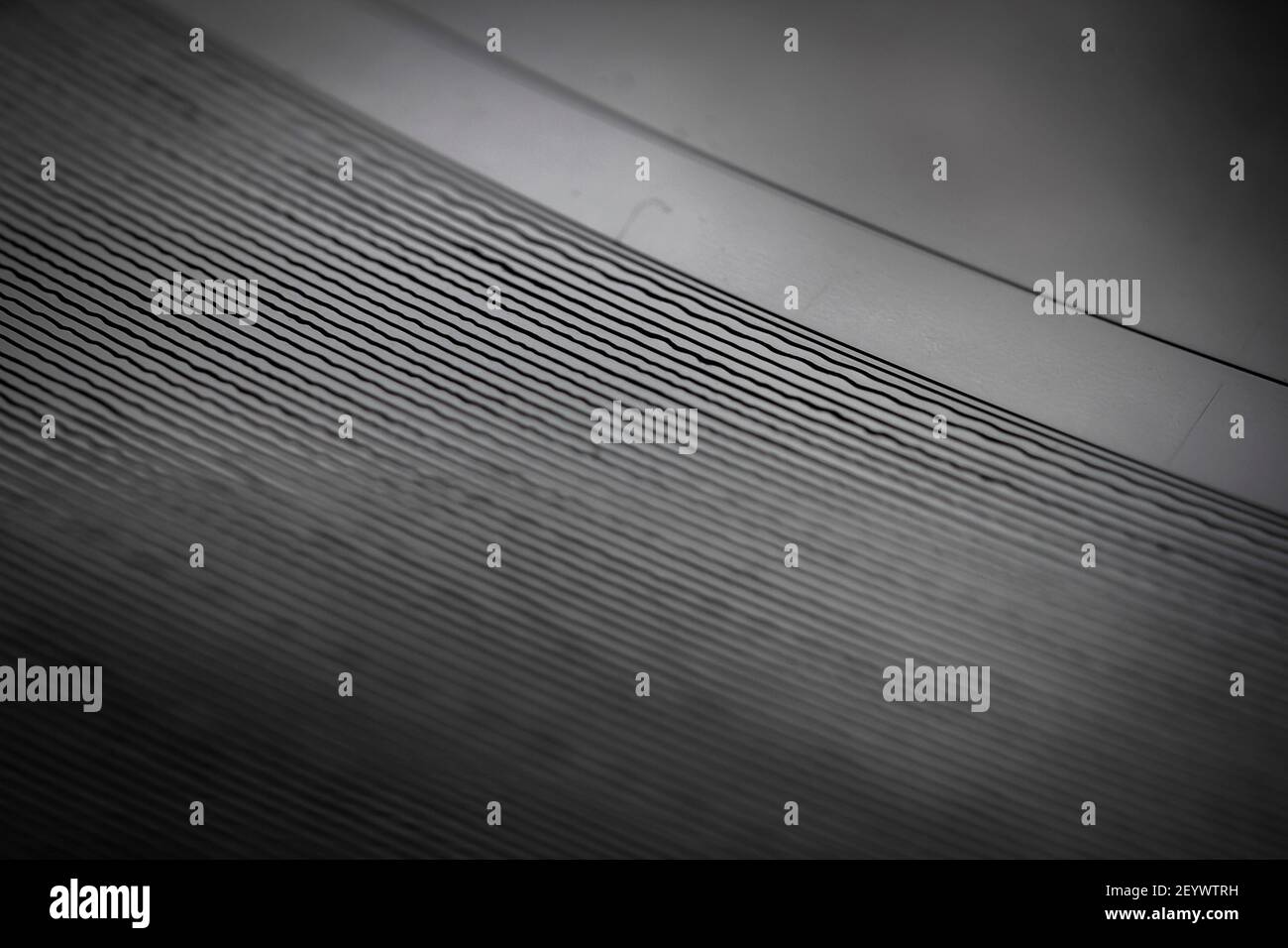 Macro shot of black vinyl record. Surface of an old vinyl record. Shallow deph of field. Stock Photo