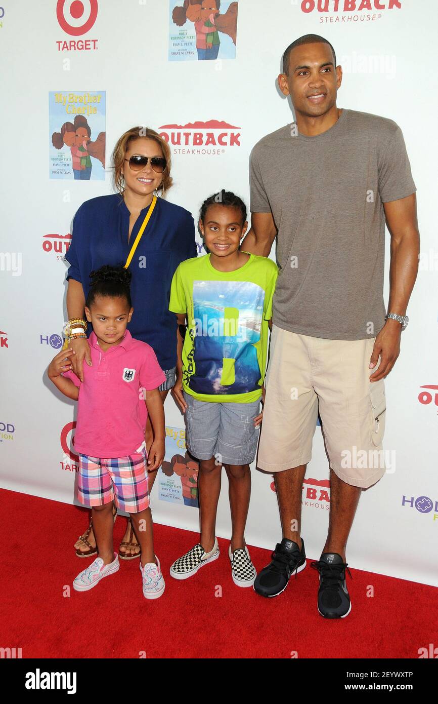 12 August 2012 - Culver City, California - Tamia Hill, Grant Hill. 3rd Annual My Brother Charlie Family Fun Festival held at Culver Studios. Photo Credit: Byron Purvis/AdMedia/Sipa USA Stock Photo