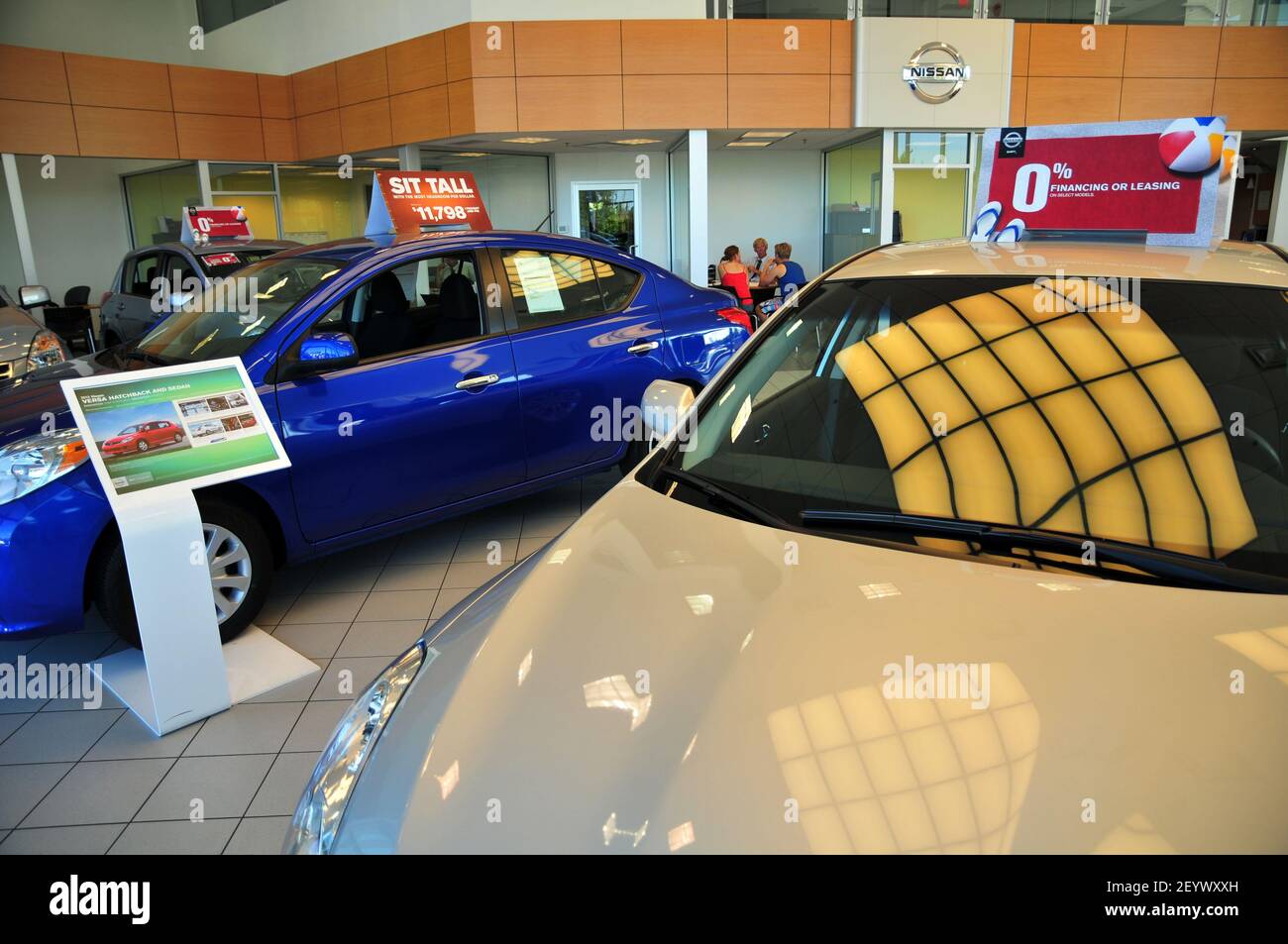 12 August 2012 - Surrey, B.C., Canada - Nissan vehicles are seen 
