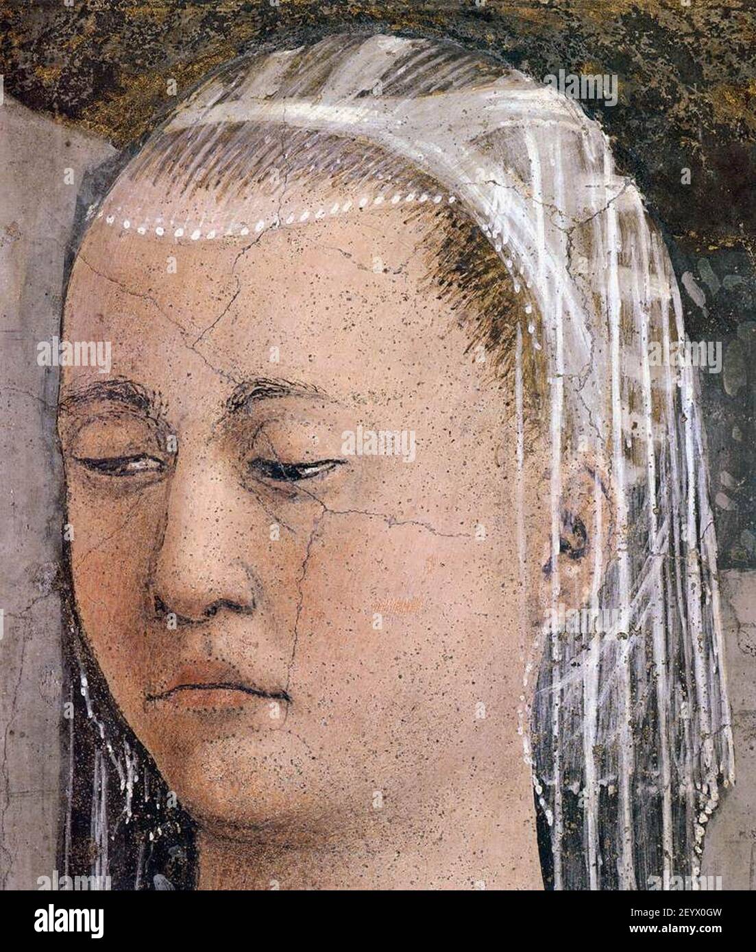 Piero della Francesca 10. Annunciation (detail Stock Photo Alamy