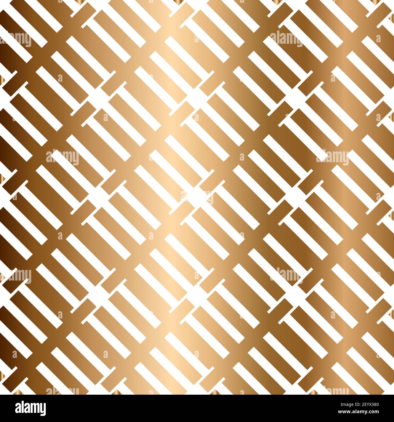 Abstract vector golden geometric seamless pattern. Background Stock Vector
