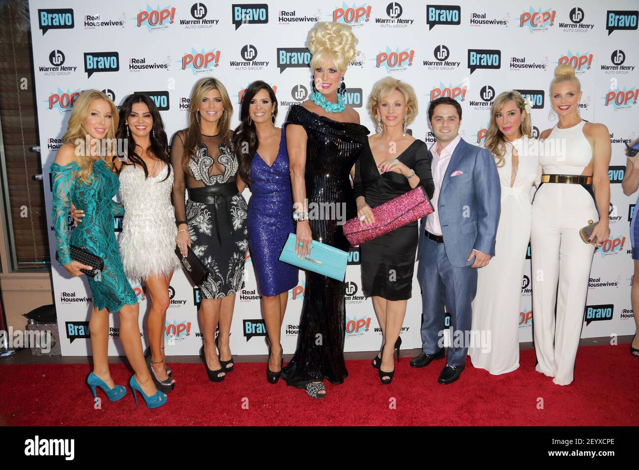 9 September 2012 - Miami, Florida - Lisa Hochstein, Adriana de Moura, Ana  Quincoces, Karent Sierra, Elaine Lancaster, Lea Black, Marysol Patton and  Alexia Echevarria attend The Real Housewives of Miami Season