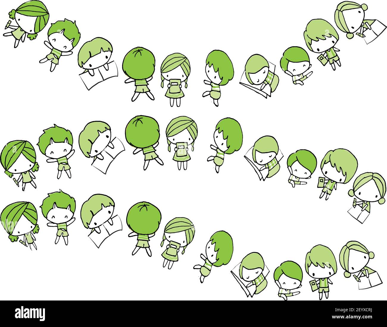 vector cartoon kids border frame background Stock Vector Image & Art ...
