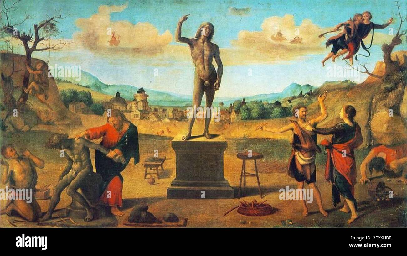 Piero di Cosimo - The Myth of Prometheus Stock Photo