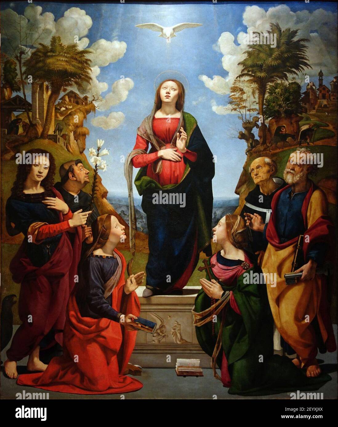 Piero di Cosimo Incarnation of Jesus 01. Stock Photo