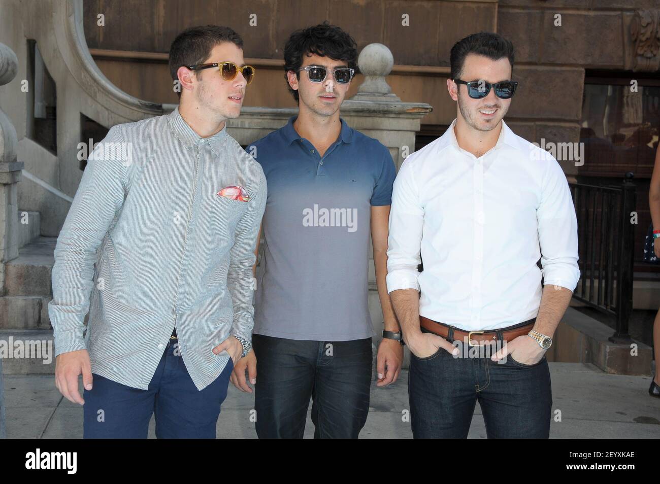 Nick Jonas, Joe Jonas and Kevin Jonas. 15 September 2012, Hollywood