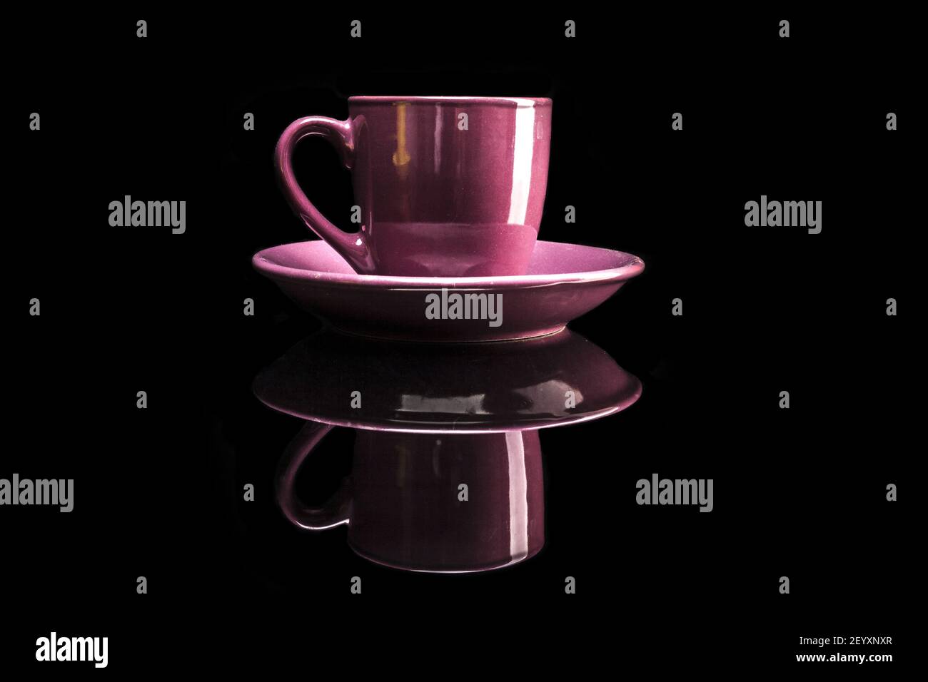 Pink Coffee Cup Stock Photo