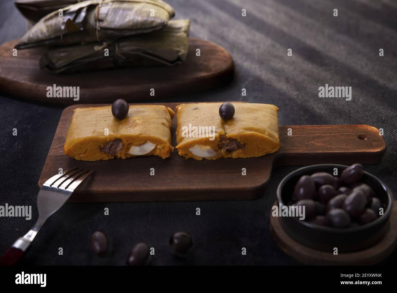 Typical dish of Peru known by the name of tamales, made with corn flour