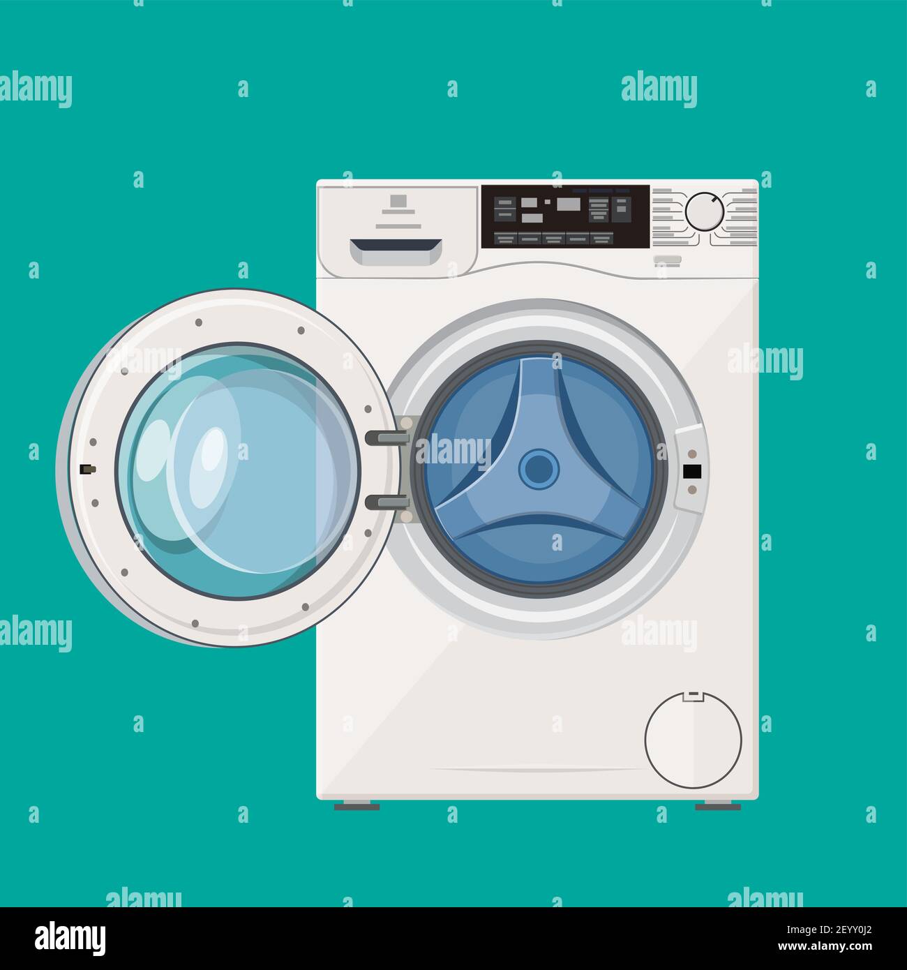 Machine control panel push Stock Vector Images - Alamy