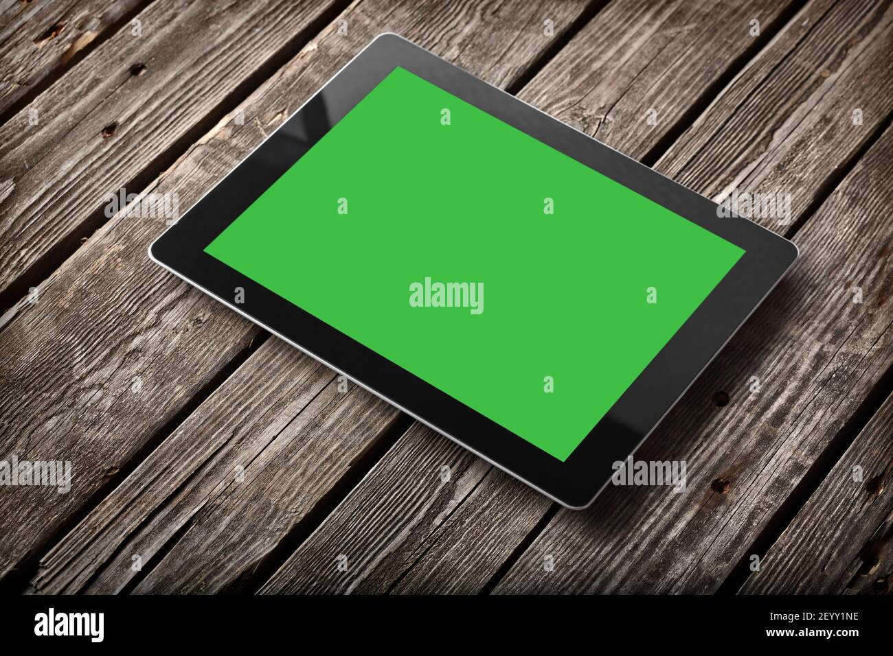 Digital tablet computer with isolated screen Stock Photo