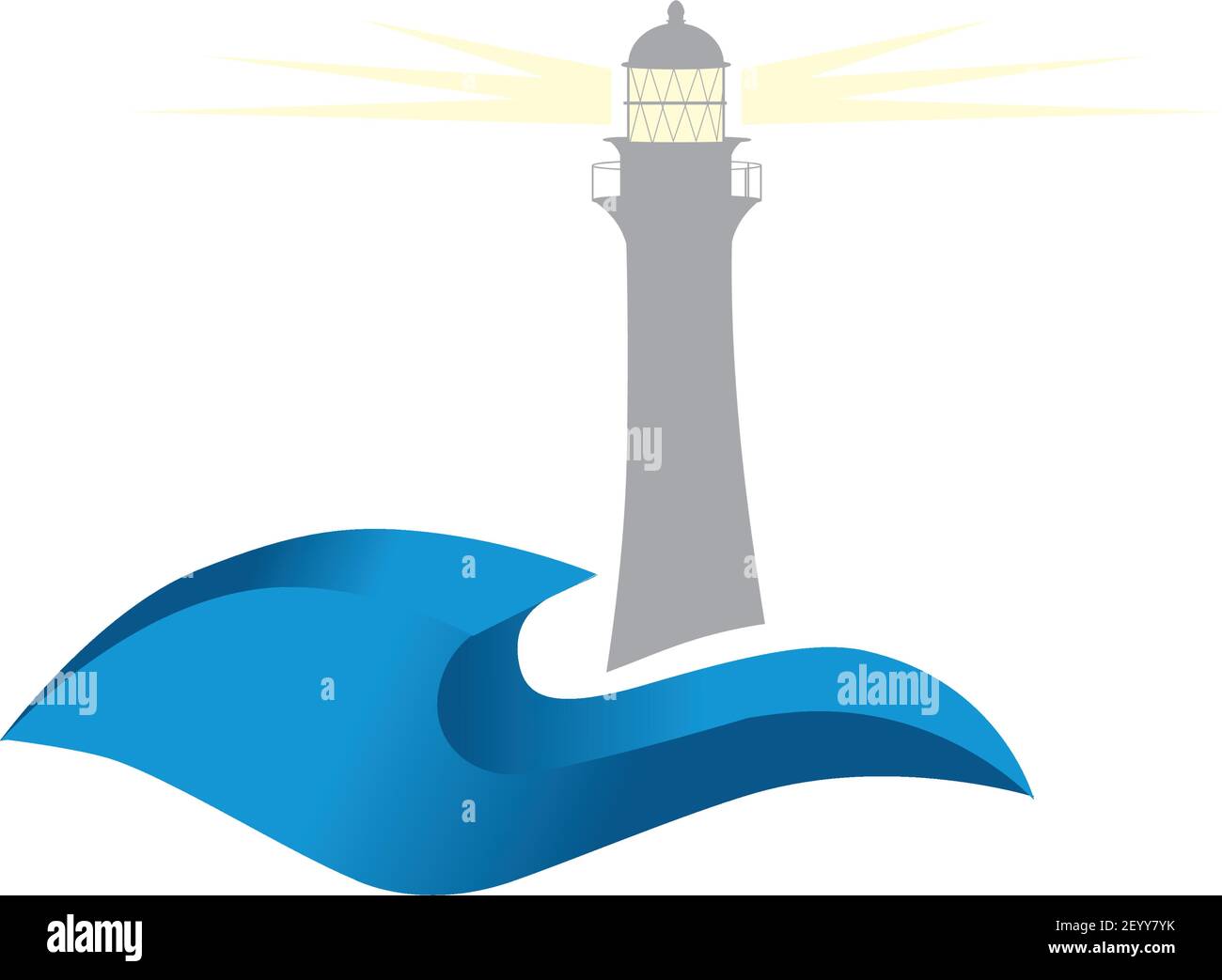 lighthouse and sea, vector Stock Vector Image & Art - Alamy
