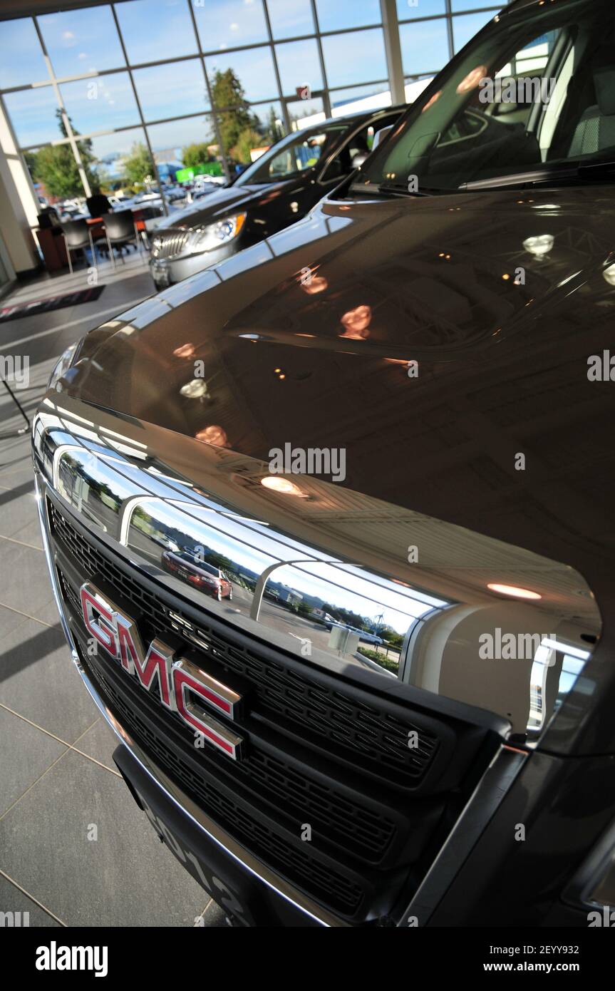 30 September 2012 Surrey, B.C., Canada A GMC and Buick vehicle are