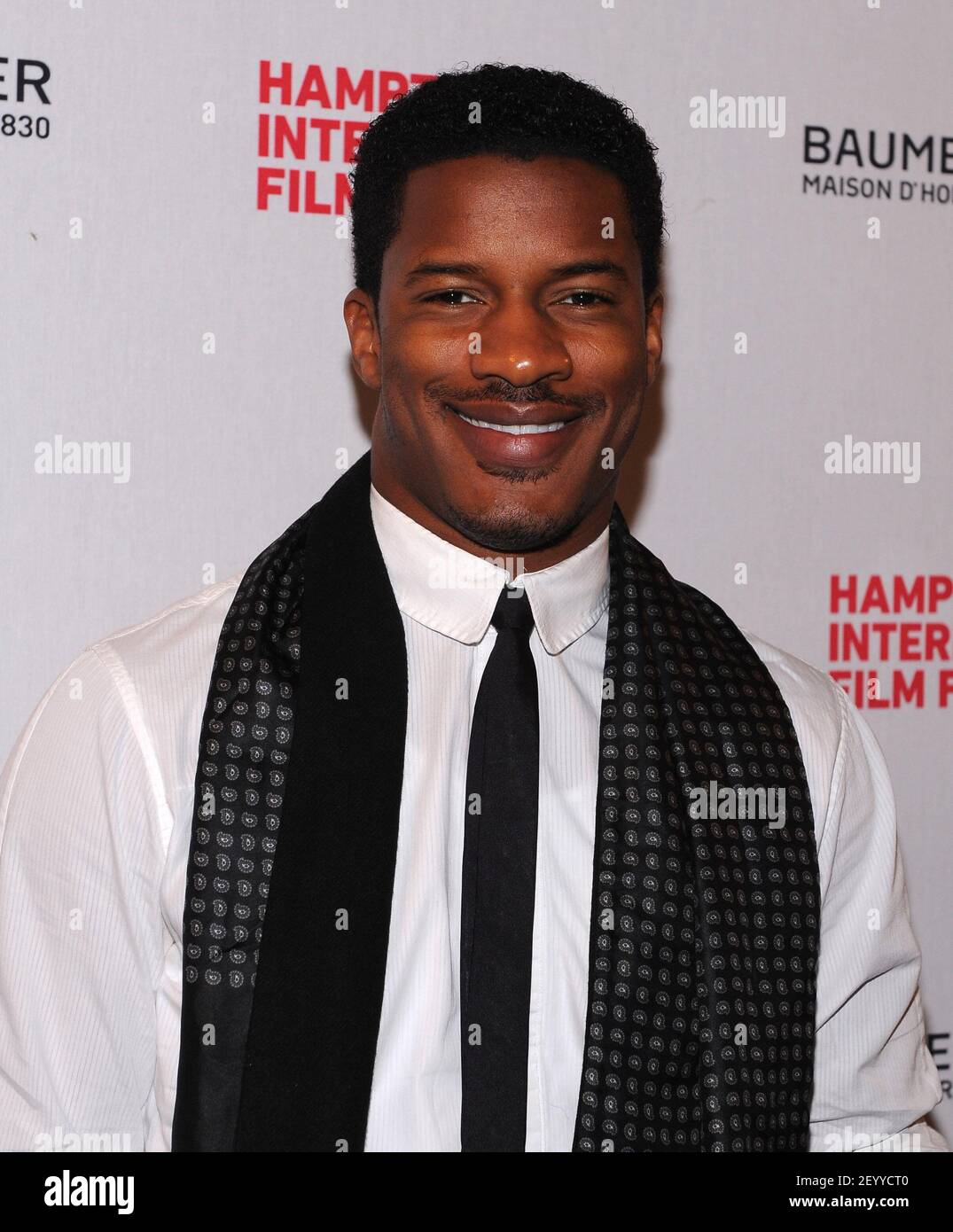 5 October 2012 - East Hampton, NY - Actor Nate Parker attends the Baume ...